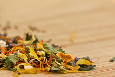 Shades Of Earl Grey: Canadian black loose leaf tea blend, our floral take on an Earl Grey